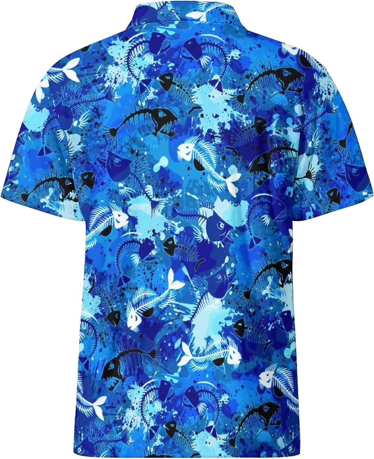 Golf Polo Shirts for Men Funny Print Golf Polos Short Sleeve Performance Men's Golf Shirts Quick Dry