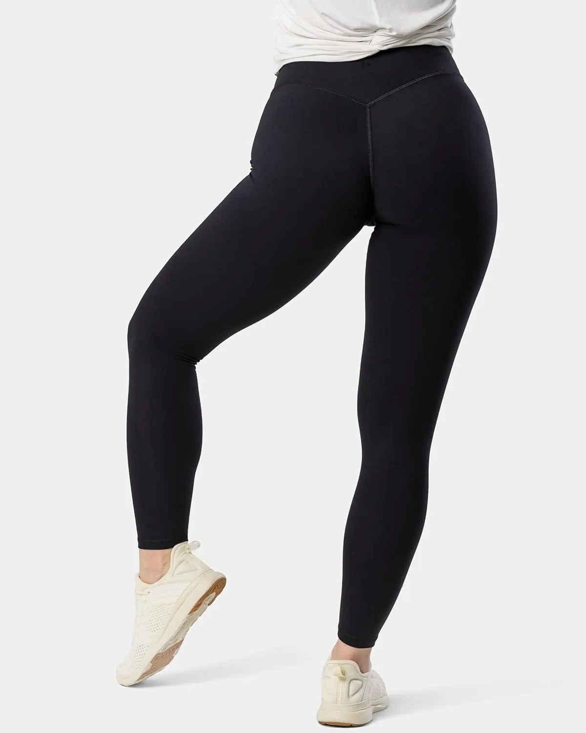 Kamo Fitness Serenity No Front Seam Leggings 25" Inseam Yoga Pants High Waisted Soft Workout Tights