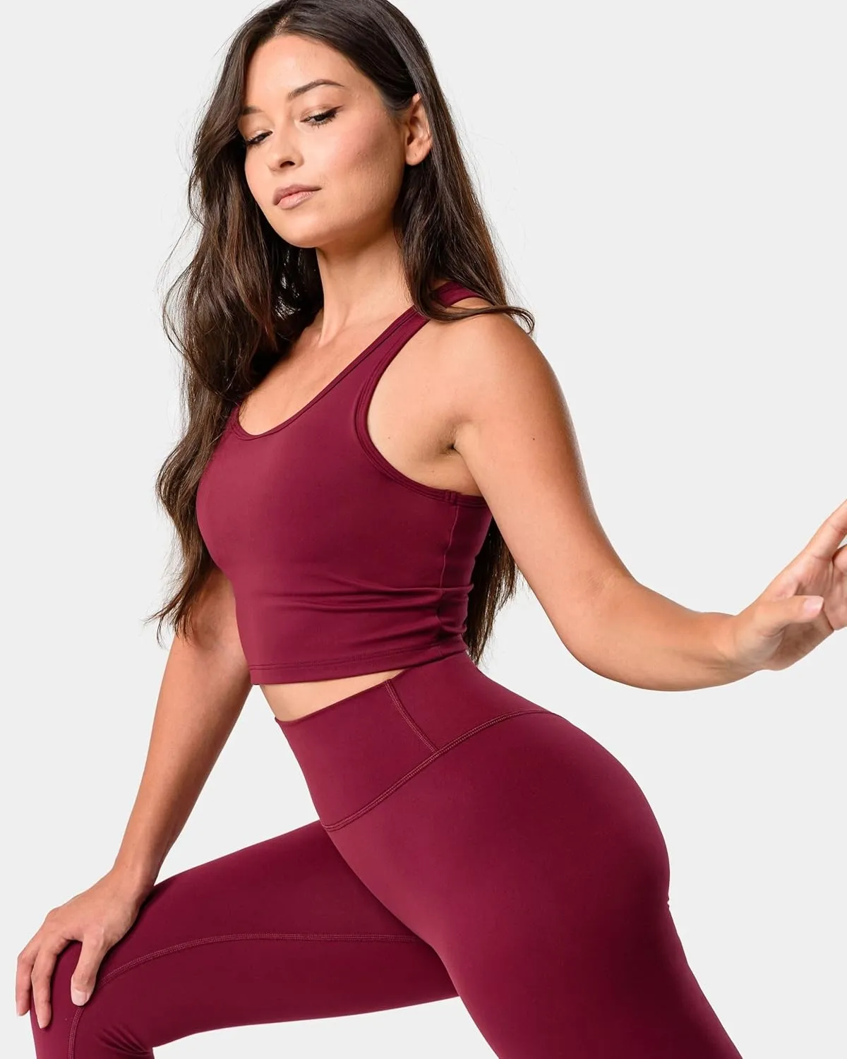 Kamo Fitness Serenity No Front Seam Leggings 25" Inseam Yoga Pants High Waisted Soft Workout Tights