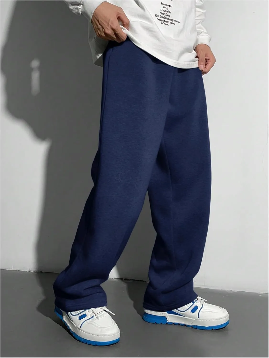 SOLY HUX Boy's Sports Athletic Sweatpants Wide Leg Casual Fall Letter Elastic Waist Baggy Pants