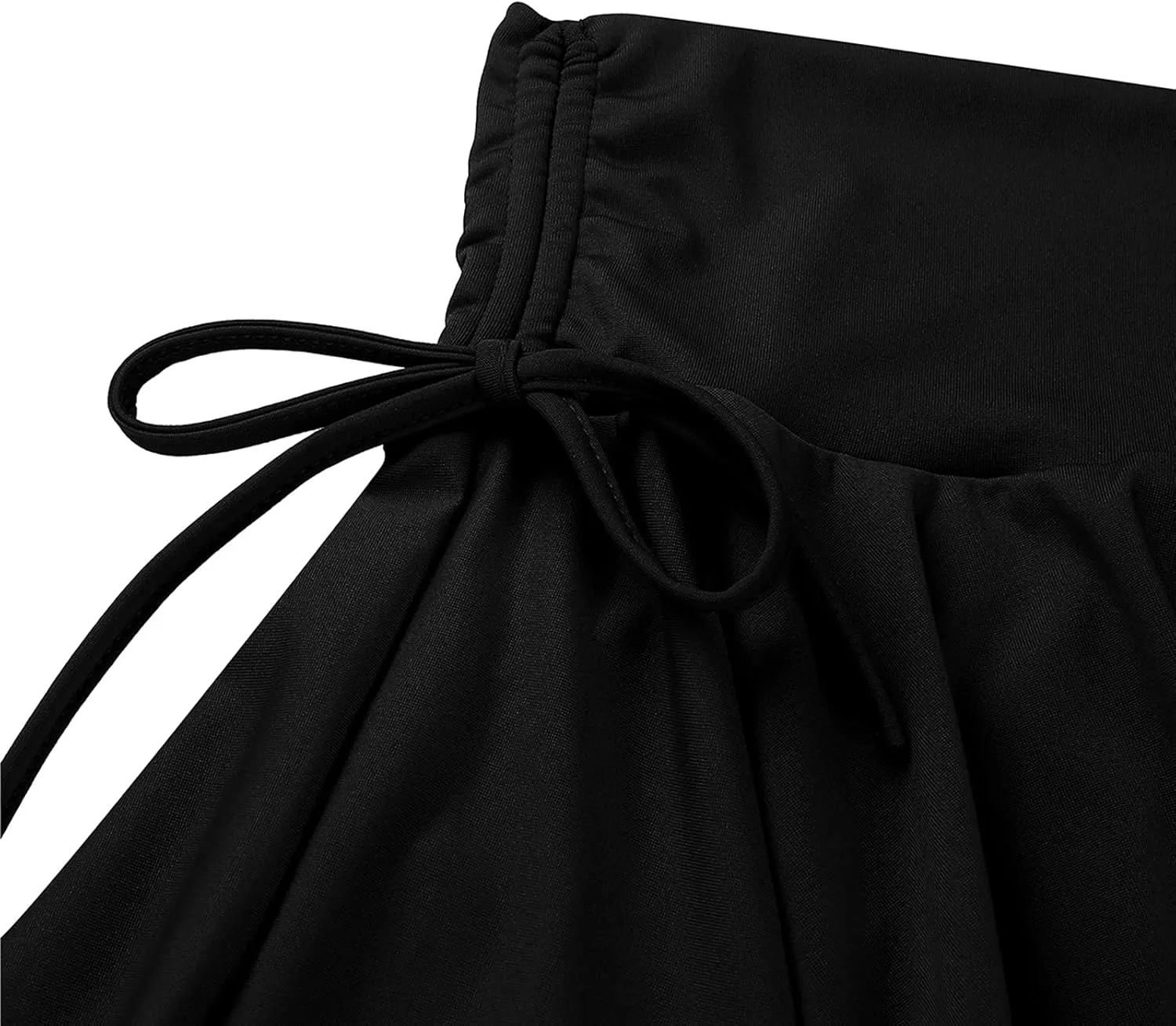 Women Latin Dance Mini Skirt Ballroom Salsa Rumba Training Skirt Skater Costume Ruffle Swing Skirt with Shorts